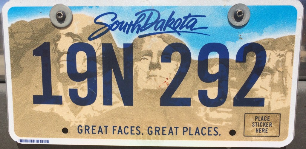 image of a south dakota license plate, courtesy of Greg Gayden on flickr