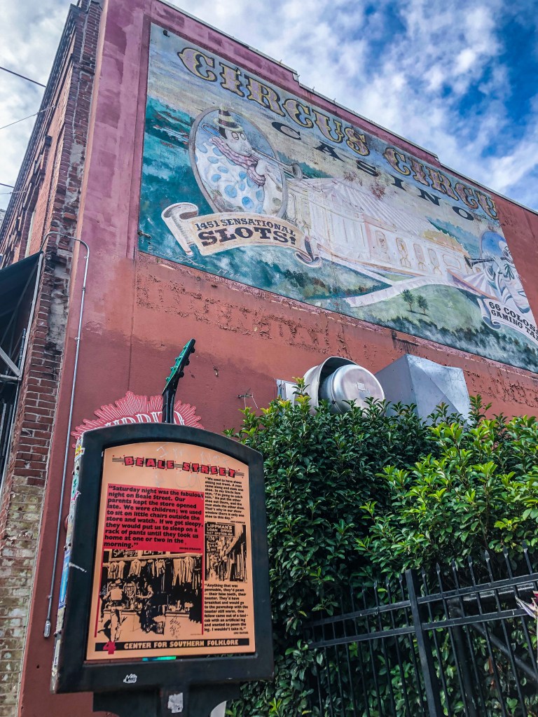 Circus Casino mural on Beale Street in Memphis, Tennessee 
