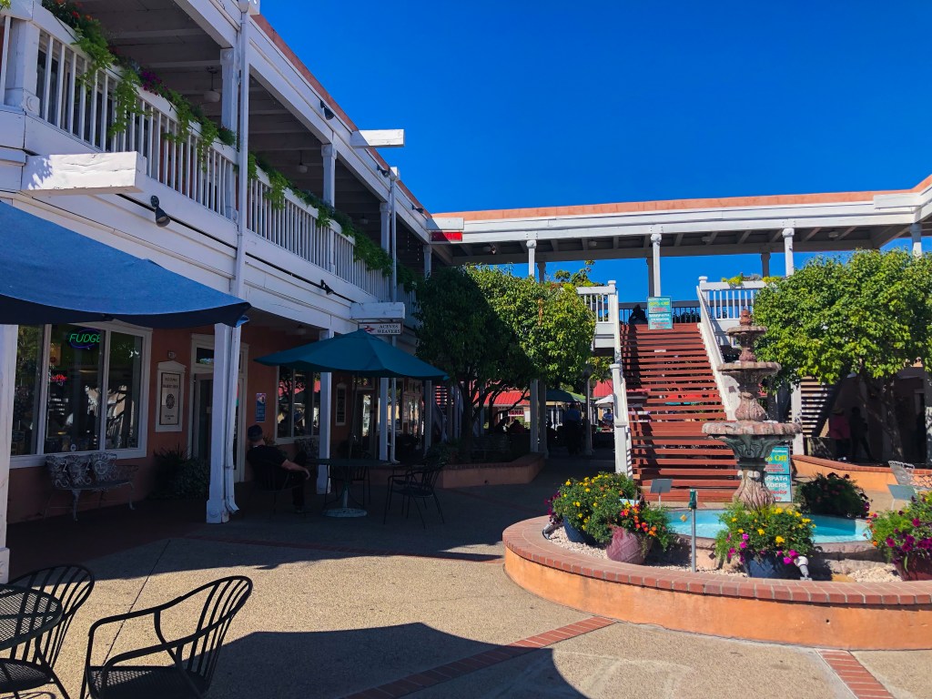 square shopping area in Old town Albuquerque