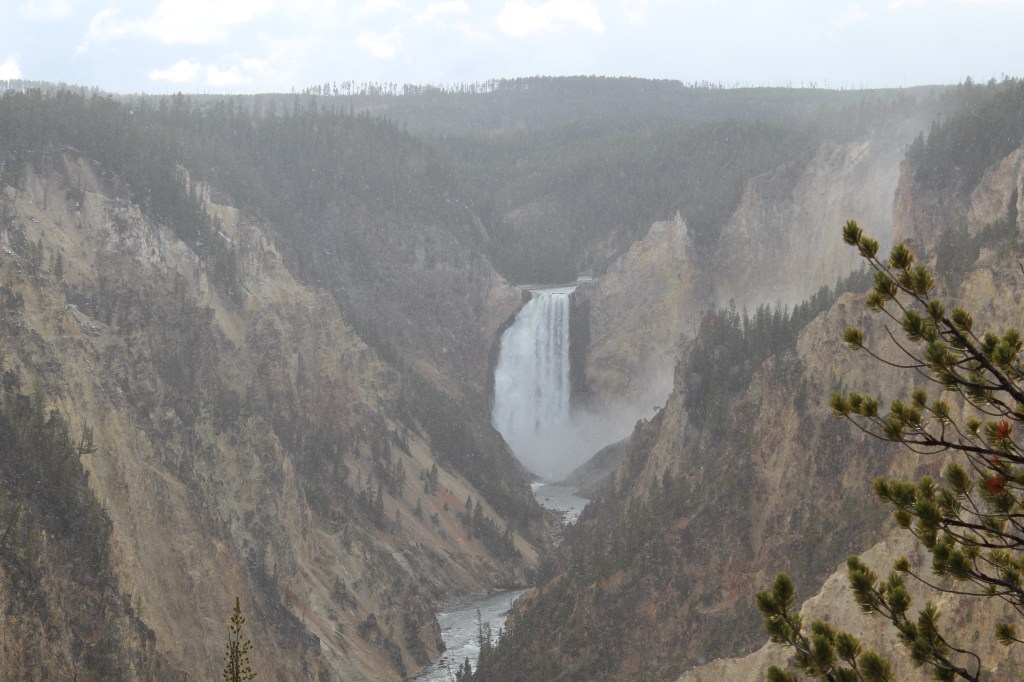 picture of the grand canyon of the Yellowstone from the south rim 