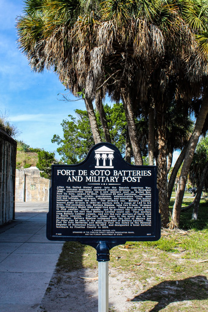 fort de soto batteries and military post historical marker 