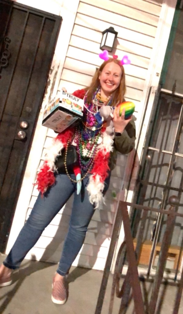 image of myself after the first night 